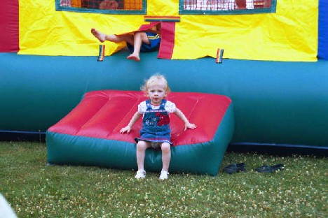 A moon bounce is not for me. I liked the step best!