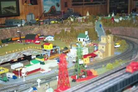  He has been building this layout for over 20 years and and keeps adding to it.