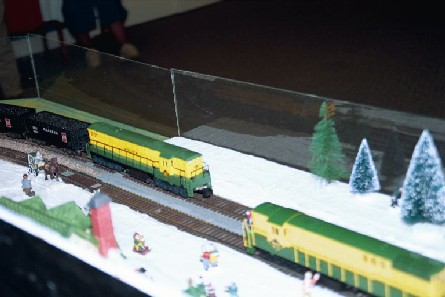 Pennsylvania Heritage Trainmaster on left, American Model's Trainmaster on right.