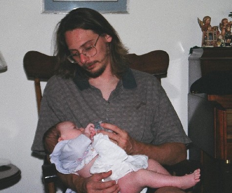 Dad, Eric, strikes a comfortable pose, at SFP.