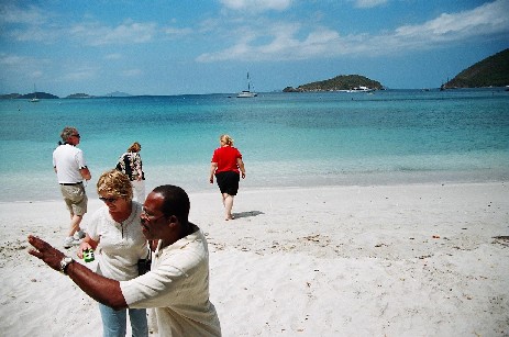 ISLAND OF ST. JOHN, WHITE SAND & CLEAR WATER