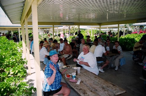 OUR FIRST BARBEQUE OF THE CRUISE