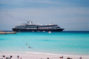 THE ZUIDERDAM, VIEW FROM THE BEACH